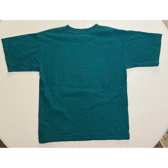 VTG Rainforest Cafe Cancun Mexico Made T-Shirt Green Mens L Animals 90s - Picture 2 of 6